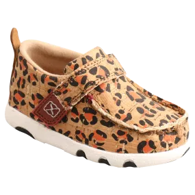 Twisted X Infant Leopard Honey & Black Driving Moc Shoes ICA0016
