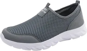 Women's Fashion Sneaker Mesh Slip On Black Non Slip Shoes for Women Comfortable Women's Trail Running Shoes Women Green Loafers Shoes Thick Sole Sneakers Womens