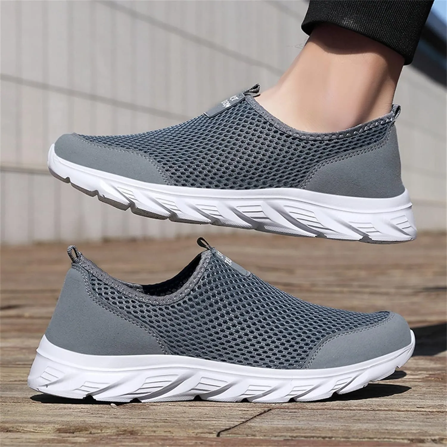 Women's Fashion Sneaker Mesh Slip On Black Non Slip Shoes for Women Comfortable Women's Trail Running Shoes Women Green Loafers Shoes Thick Sole Sneakers Womens