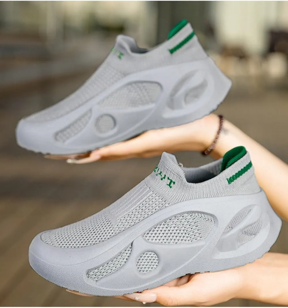 Women's Mesh Sock Shoes Breathable Knit Comfortable Lightweight Sport Shoes for Running Fitness Gym