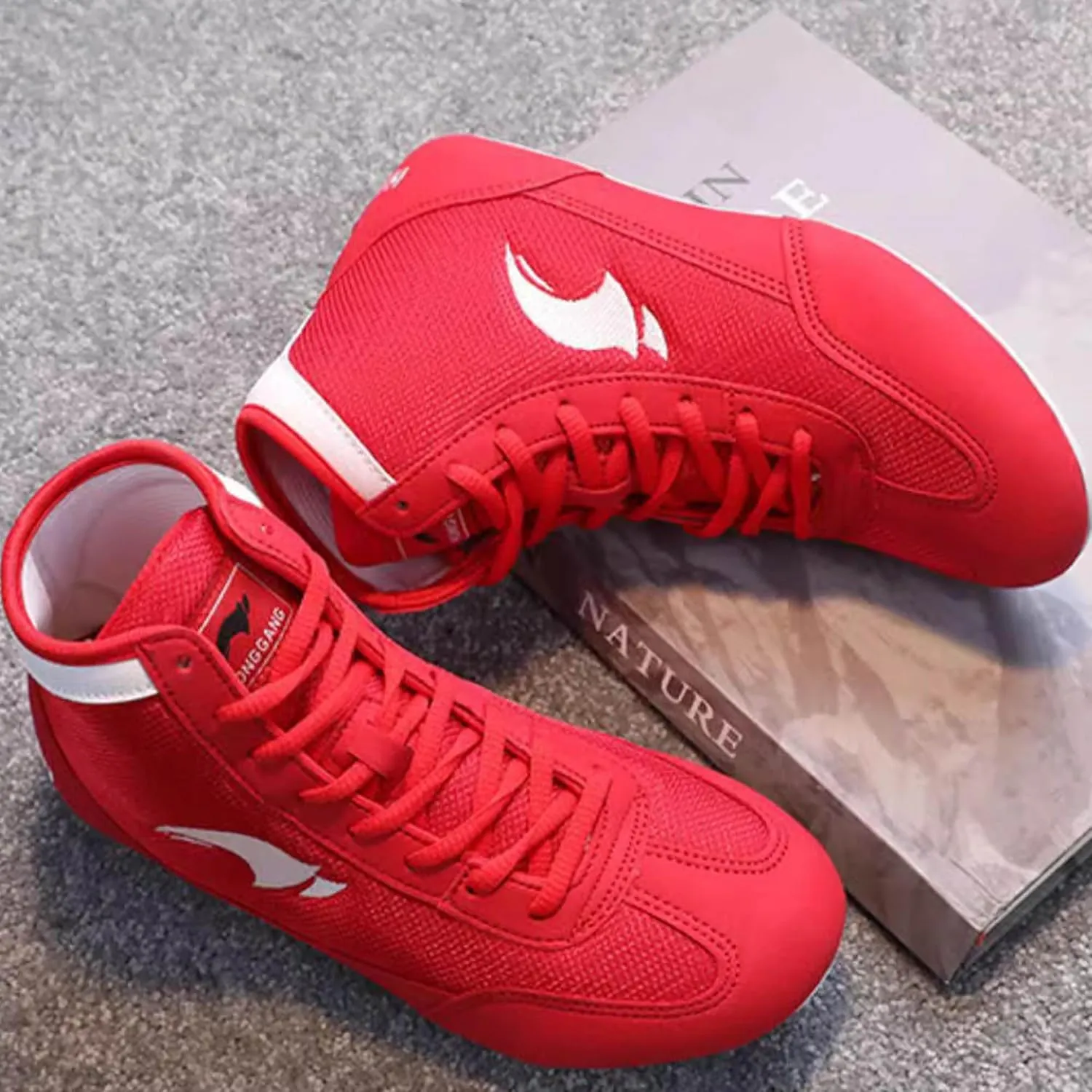 Wrestling Shoes Men Youth Kids Women Training Boxing Fitness Fighting Sneakers Weightlifting Shoe