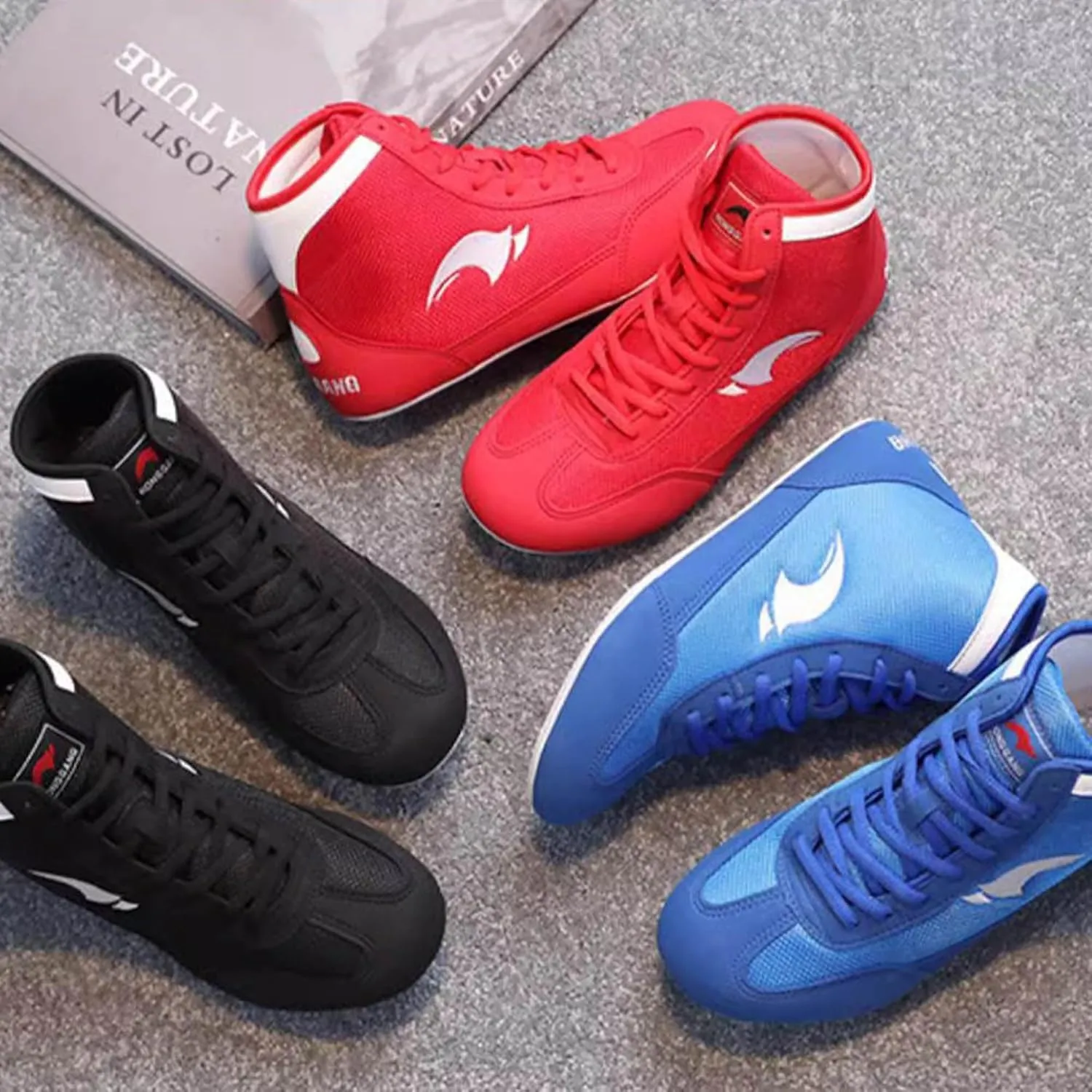 Wrestling Shoes Men Youth Kids Women Training Boxing Fitness Fighting Sneakers Weightlifting Shoe