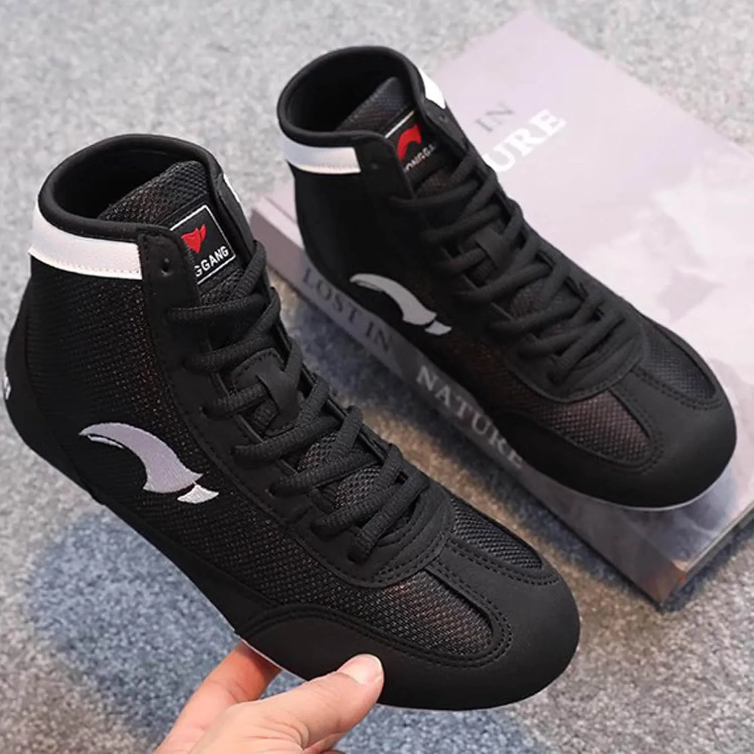 Wrestling Shoes Men Youth Kids Women Training Boxing Fitness Fighting Sneakers Weightlifting Shoe