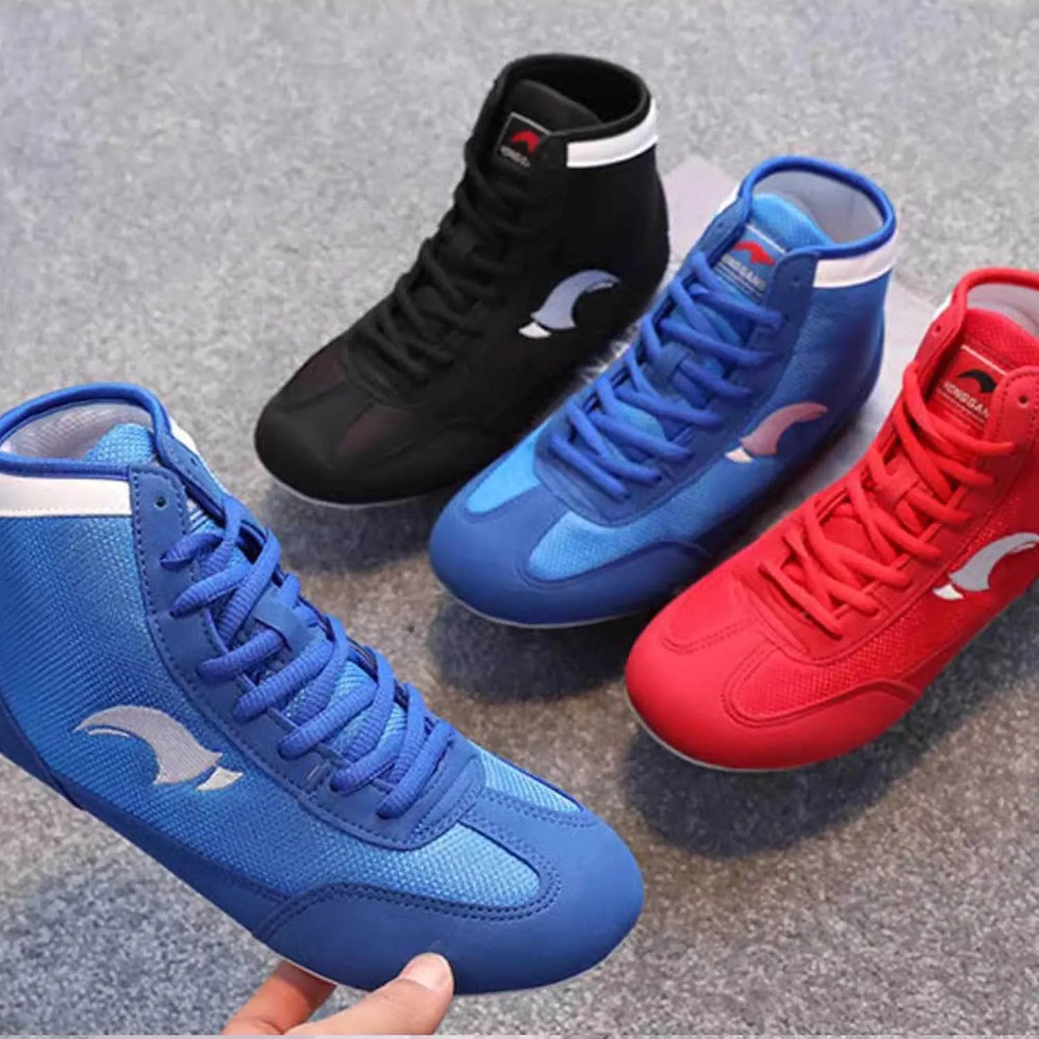 Wrestling Shoes Men Youth Kids Women Training Boxing Fitness Fighting Sneakers Weightlifting Shoe